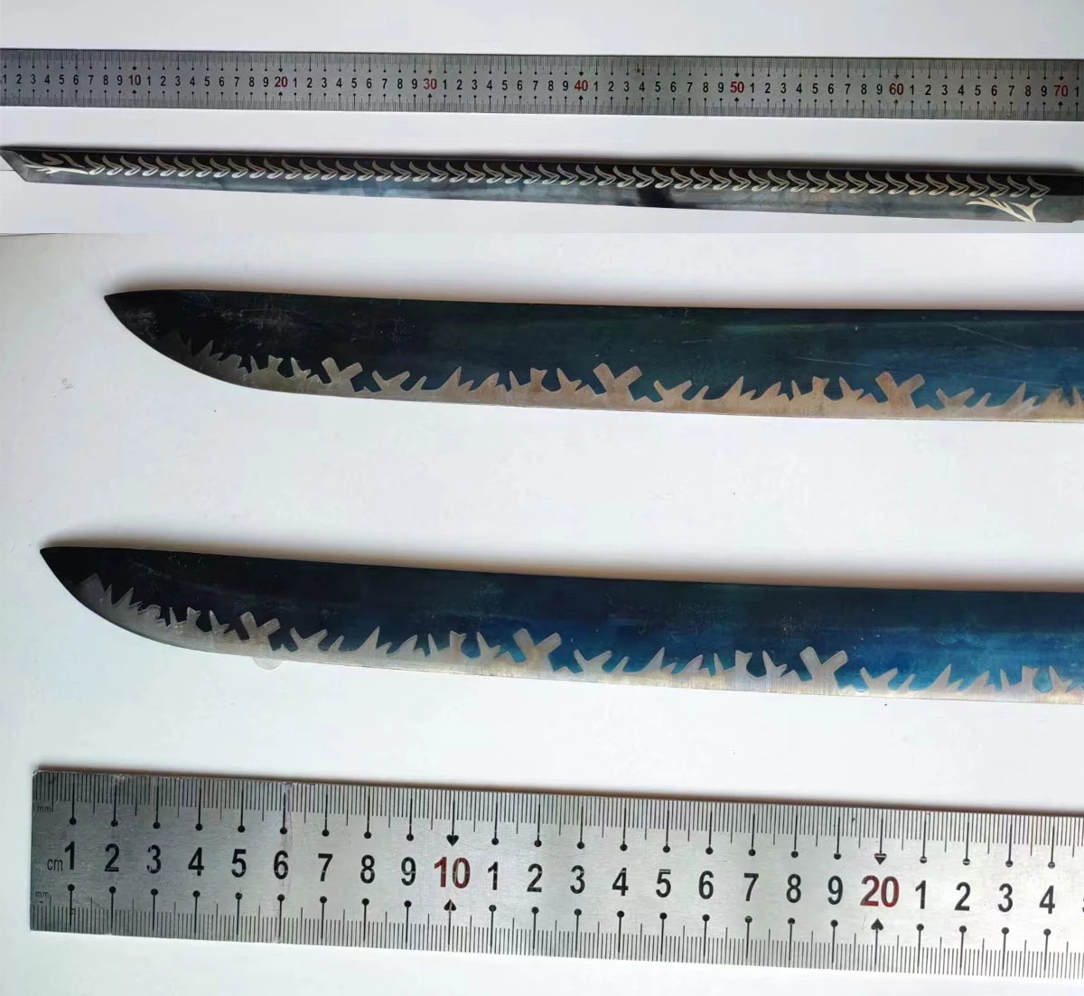 sword black laser engraving