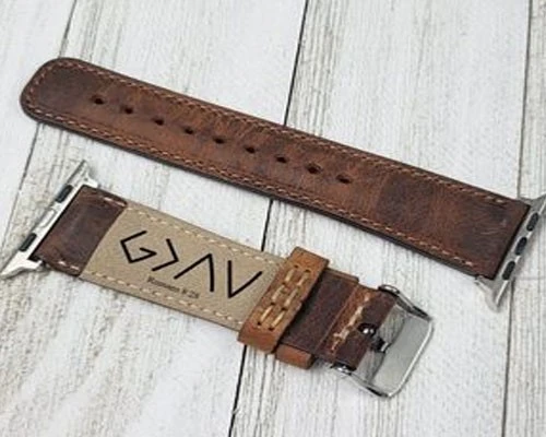 Laser engraving on watch strap Laser engraving on watch strap