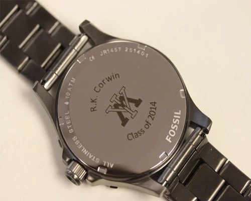 watch back laser engraving