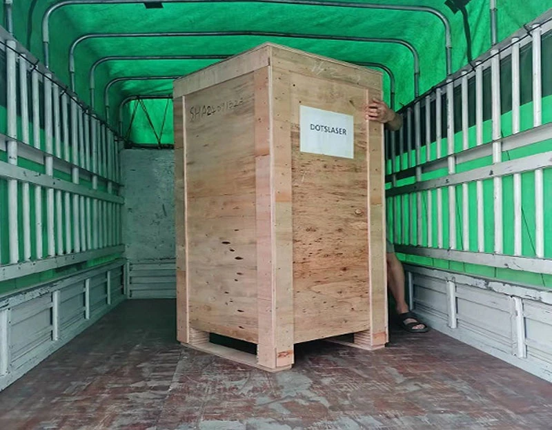 Large laser equipment shipment