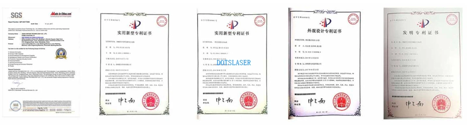 Dotslaser certificate Dotslaser certificate